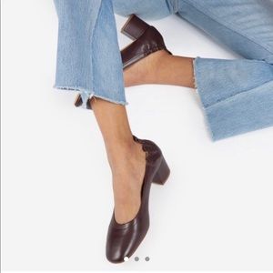 Everlane Day Heel in Oxblood, 8.5